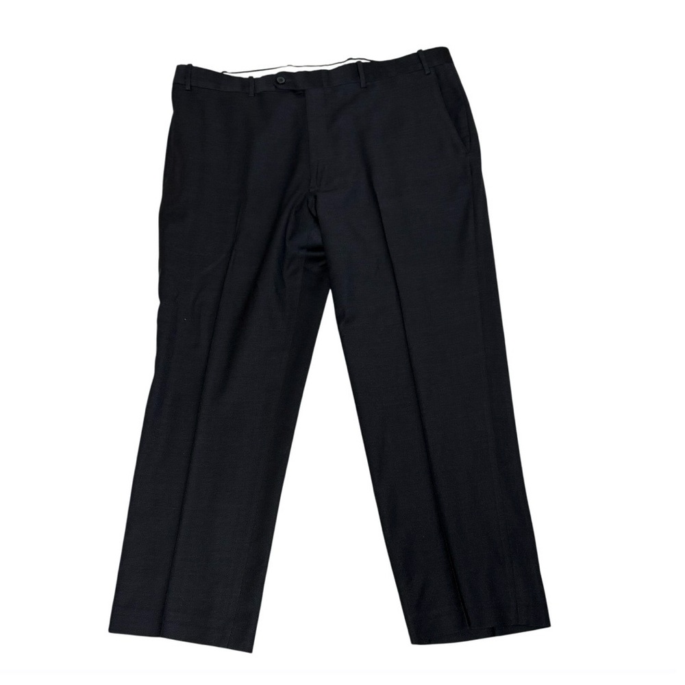 JB Britches Black Dress Pants Mens‎ 38 Hemmed Tailored Acetate Trousers Slacks